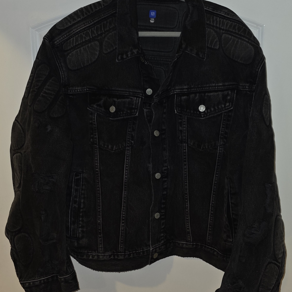 YZY GAP China Dark Grey Padded Denim Jacket